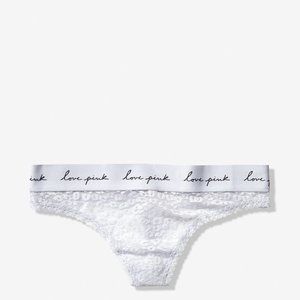 NEW Victoria's Secret PINK No Show Thong Panty SM